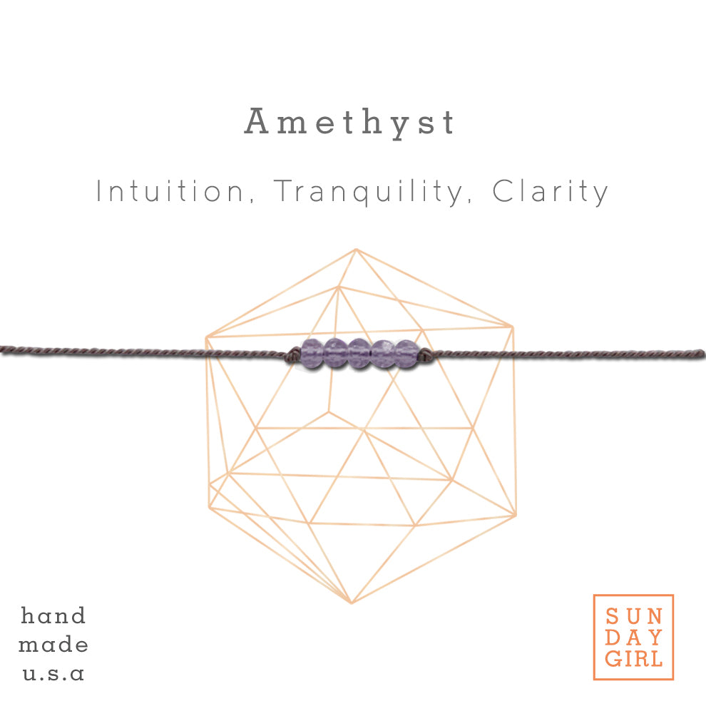 Crystal Intention Bracelet - Amethyst