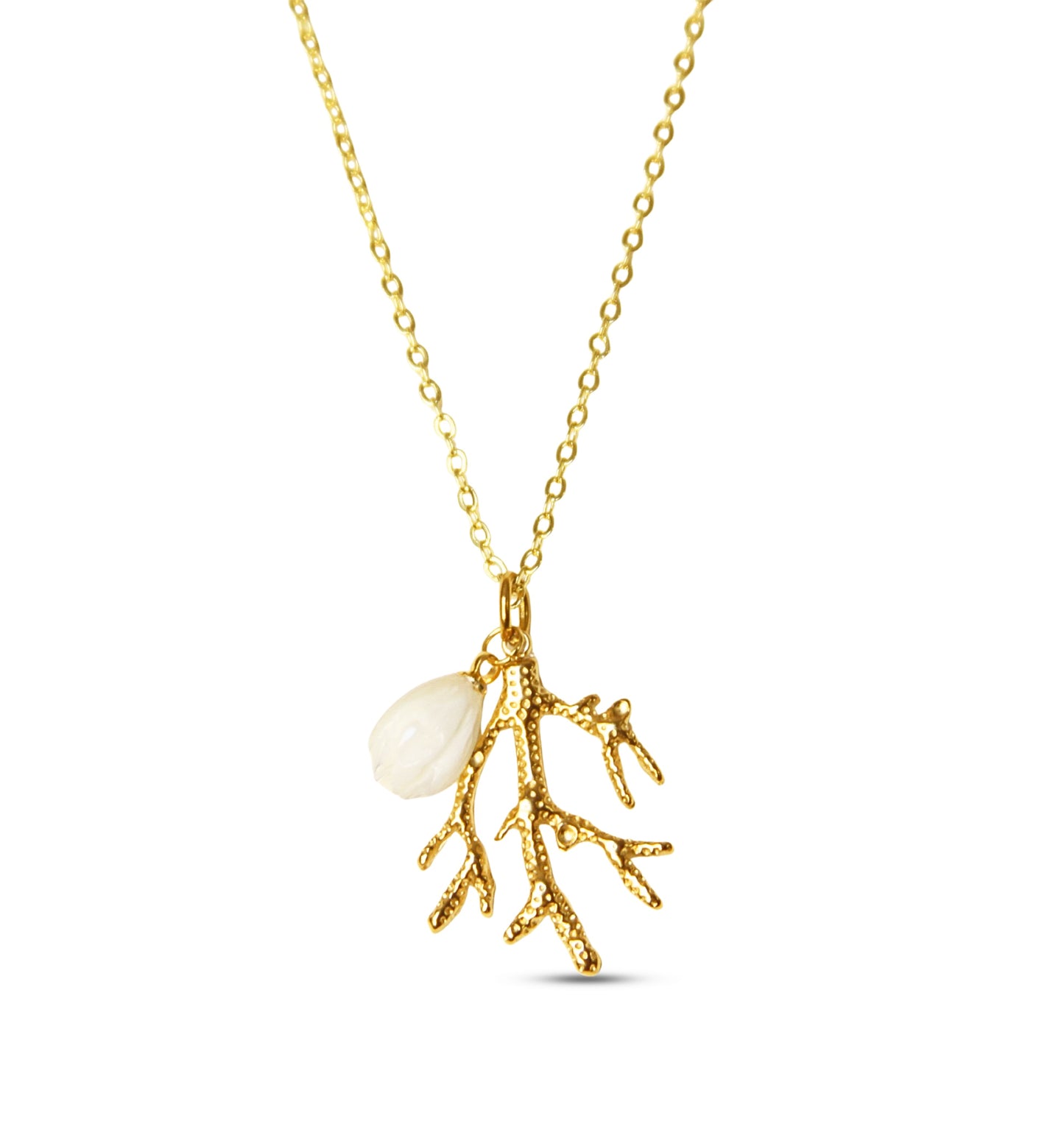 Coral Flower Necklace