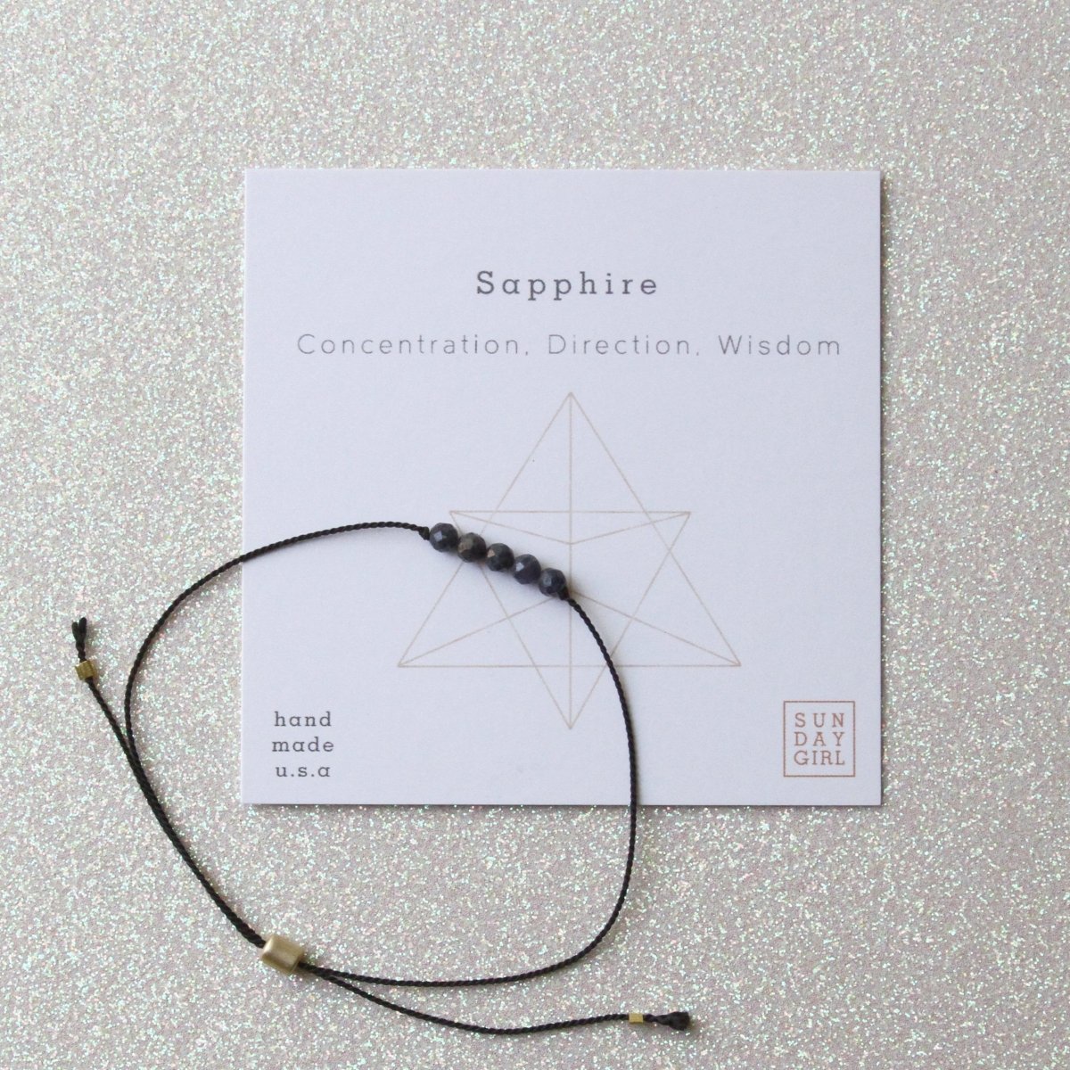 CGB - SAP | Crystal Intention Bracelet - Sapphire - Sunday Girl by Amy DiLamarraBracelet