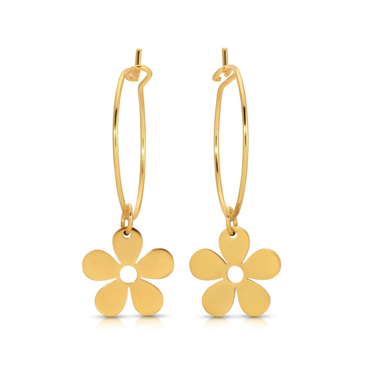 ER - 563 | Mini Daisy Hoops - Sunday Girl by Amy DiLamarraEarrings
