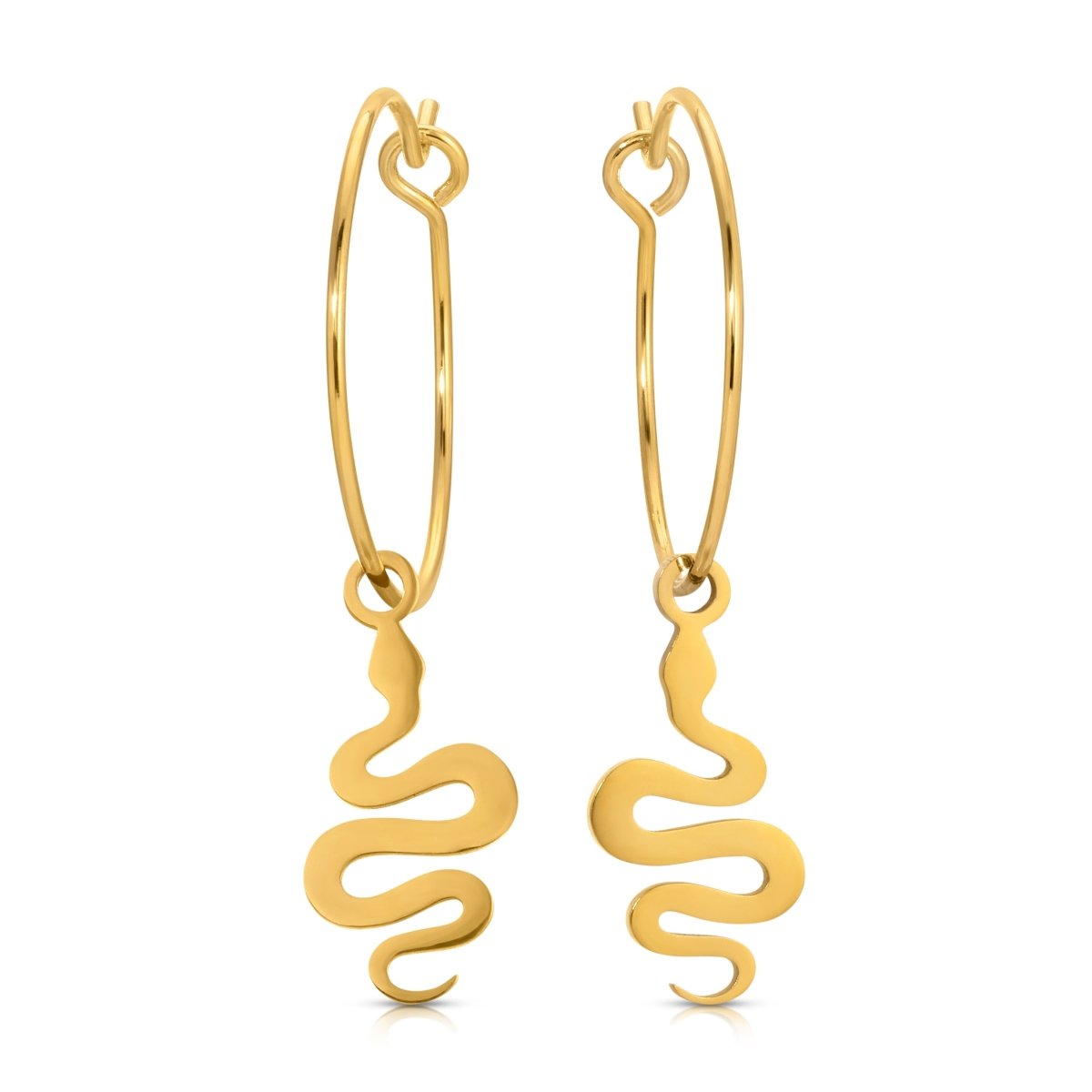 ER - 566 | Baby Snake Hoop Earrings - Sunday Girl by Amy DiLamarraEarrings