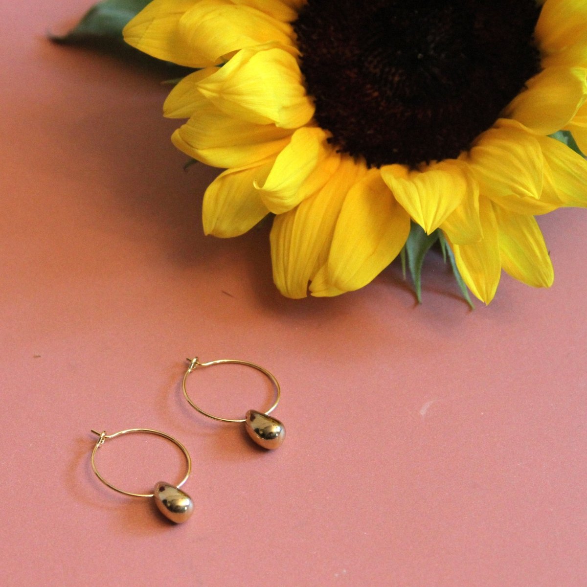 ER - 686 | Mini Dew Drop Hoops - Sunday Girl by Amy DiLamarraEarrings