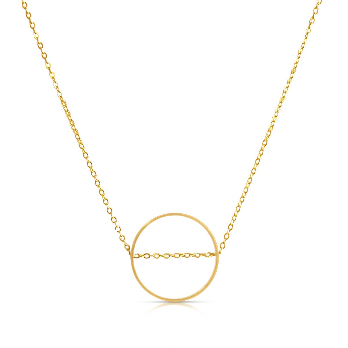 NK - 136 | Circle Intersected Necklace - Sunday Girl by Amy DiLamarraNecklace