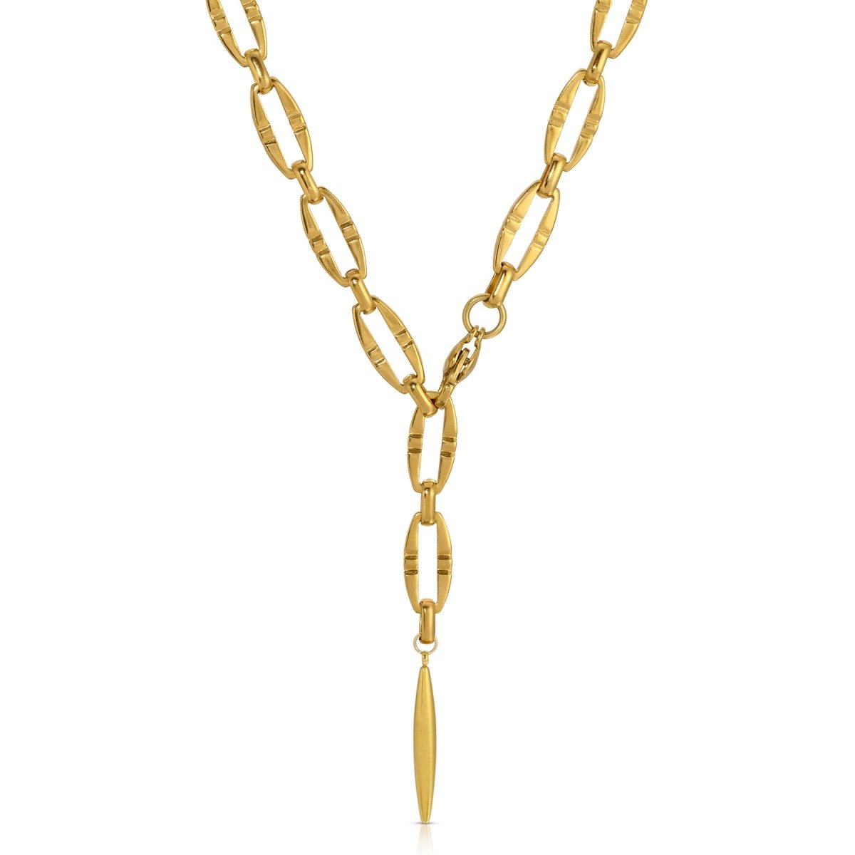 NK - 644 | Andrea Chunky Chain Point Necklace - Sunday Girl by Amy DiLamarraNecklaces