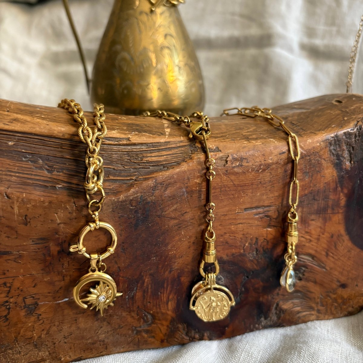 NK - 676 | Dual Gem Swivel Clasp Lariat - Sunday Girl by Amy DiLamarraNecklaces