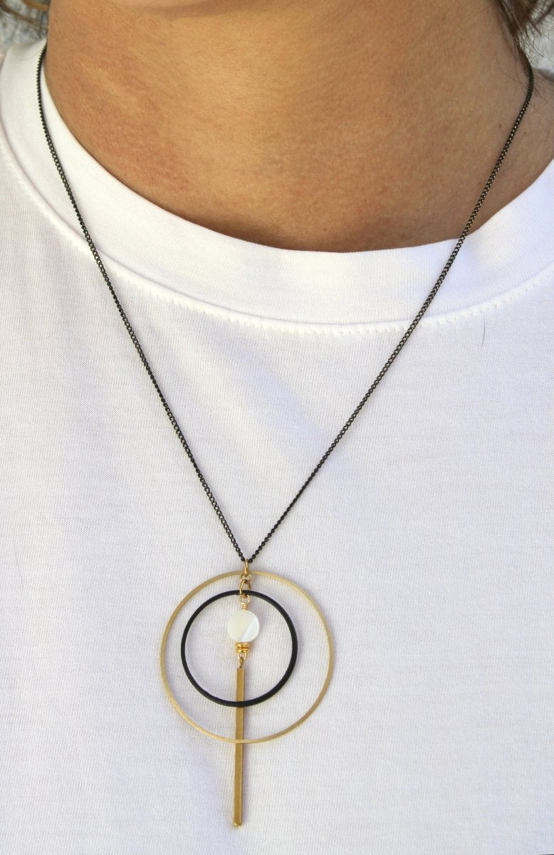 NK - 683 | Orbital 2 - Tone Necklace - Sunday Girl by Amy DiLamarraNecklace