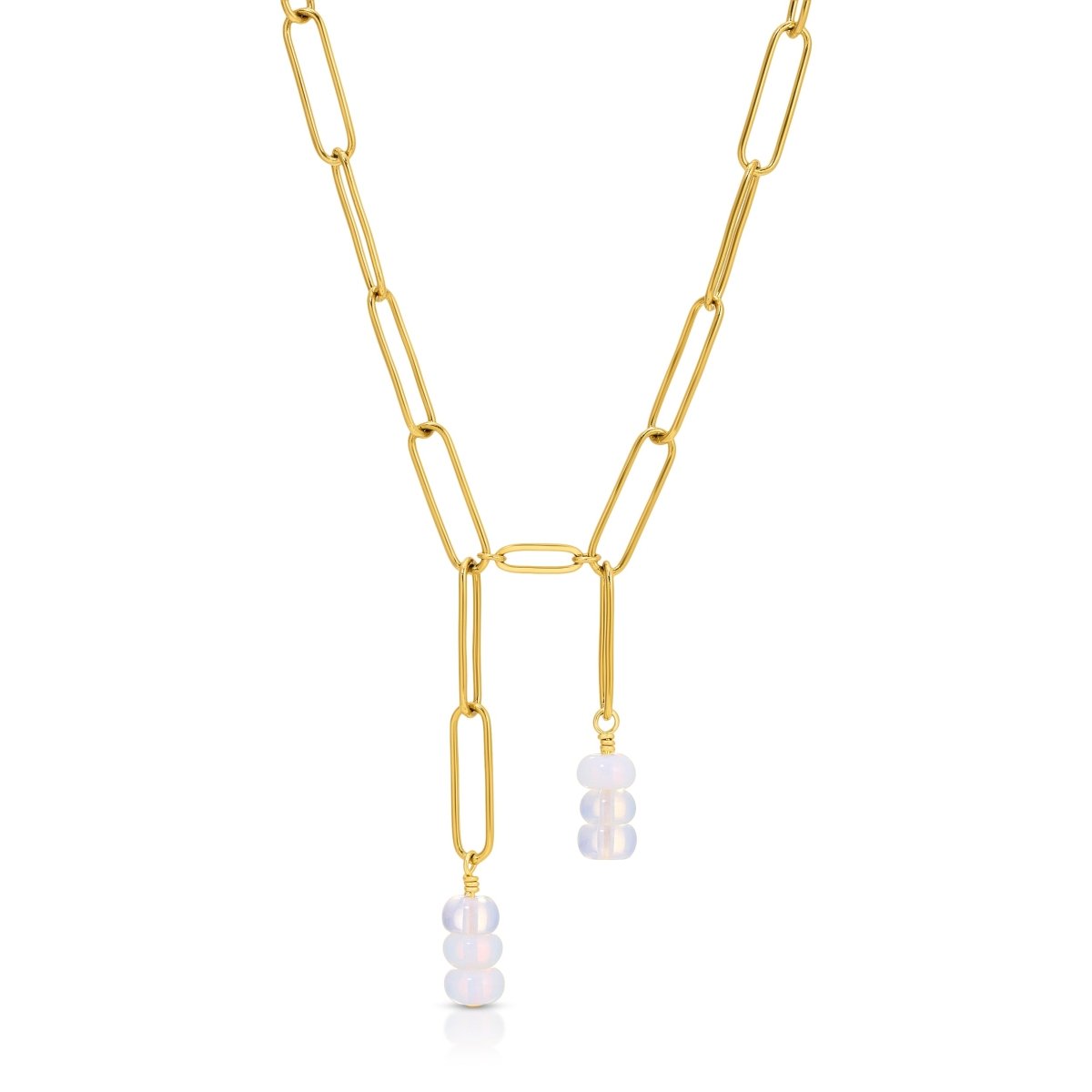 Opalite Asymmetrical Necklace - Sunday Girl by Amy DiLamarraNecklaces