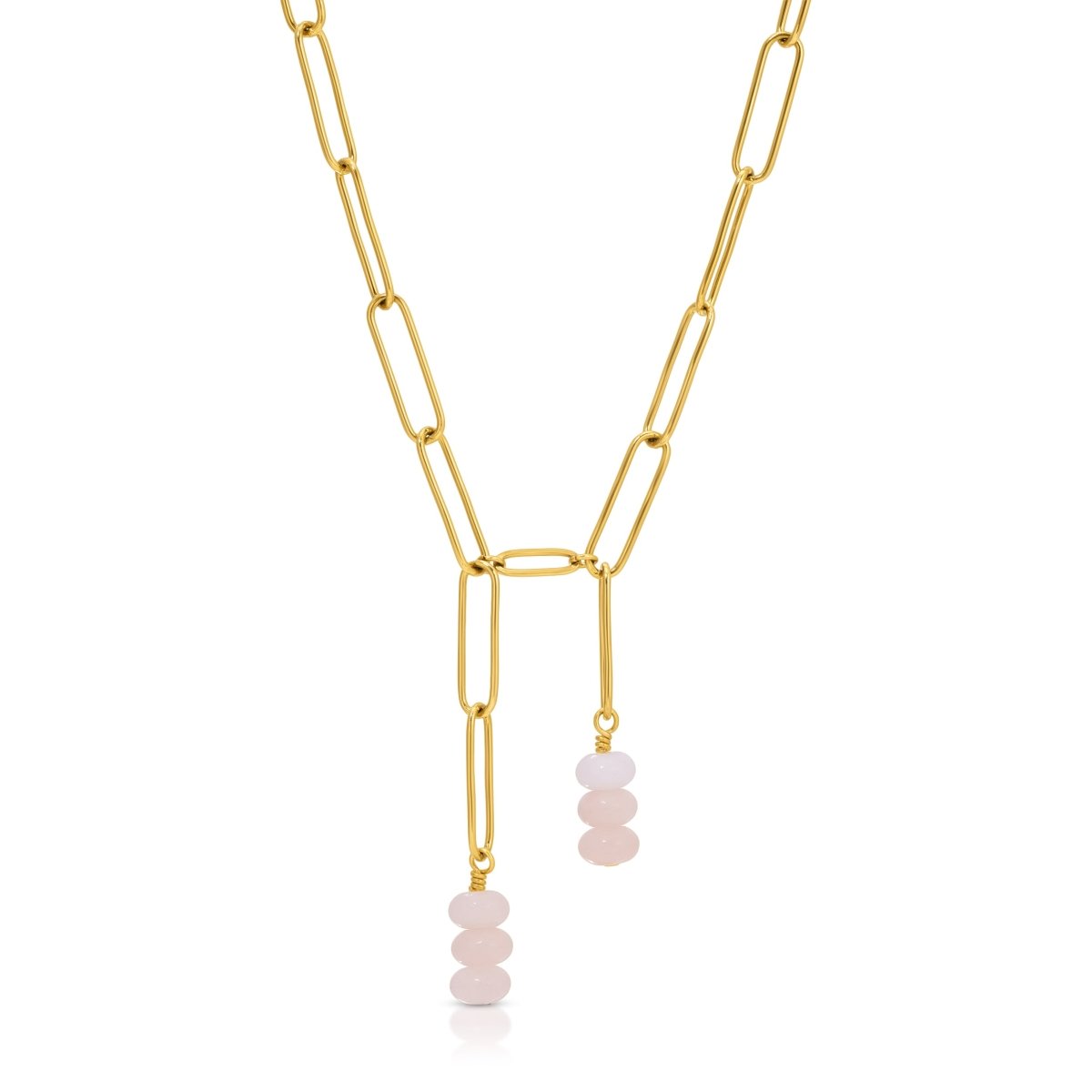 Pink Aventurine Asymmetrical Necklace - Sunday Girl by Amy DiLamarraNecklaces
