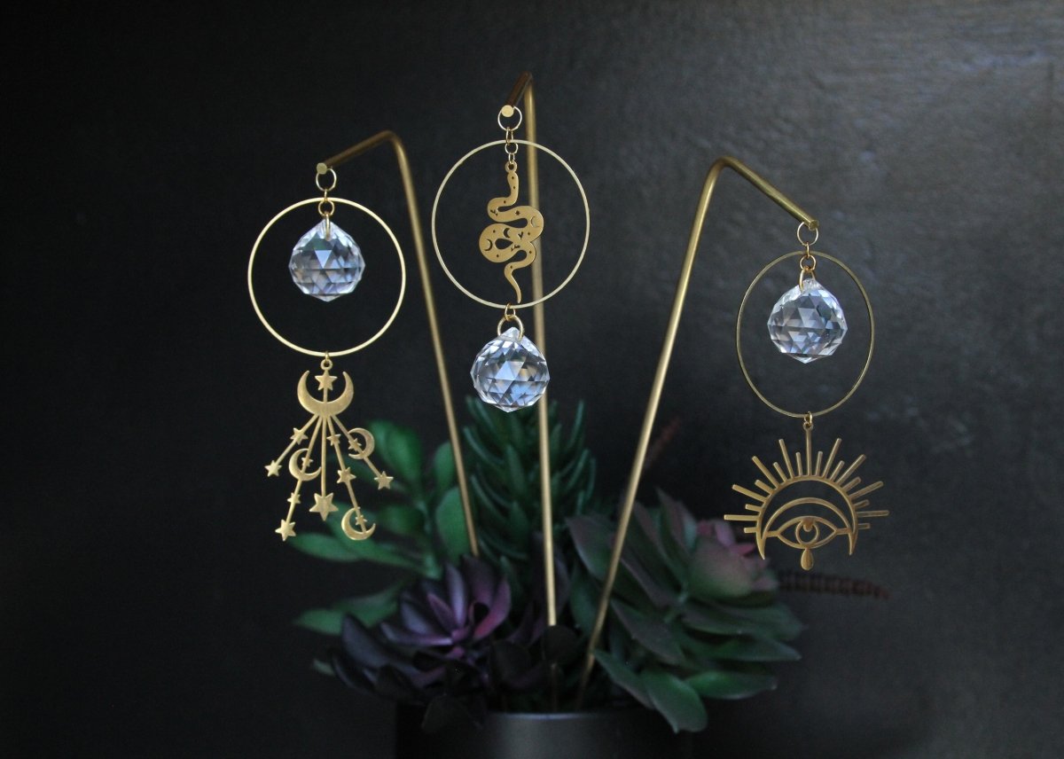 Plant Stick Mystic Snake with Suncatcher Crystal - Sunday Girl by Amy DiLamarraSuncatcher