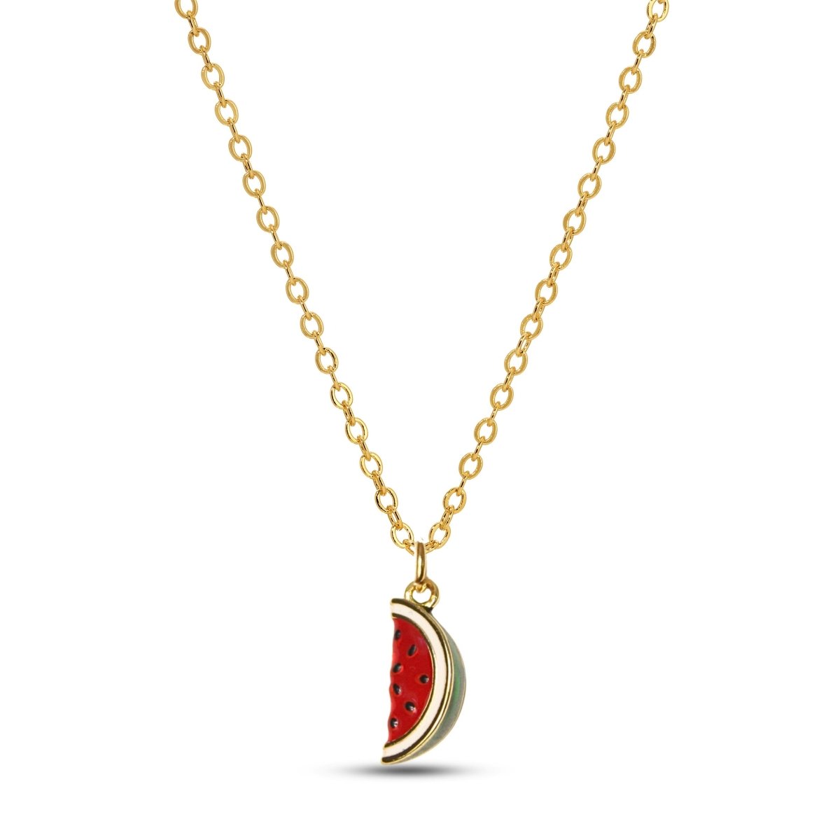 Watermelon Slice Pendant Necklace - Sunday Girl by Amy DiLamarraNecklace