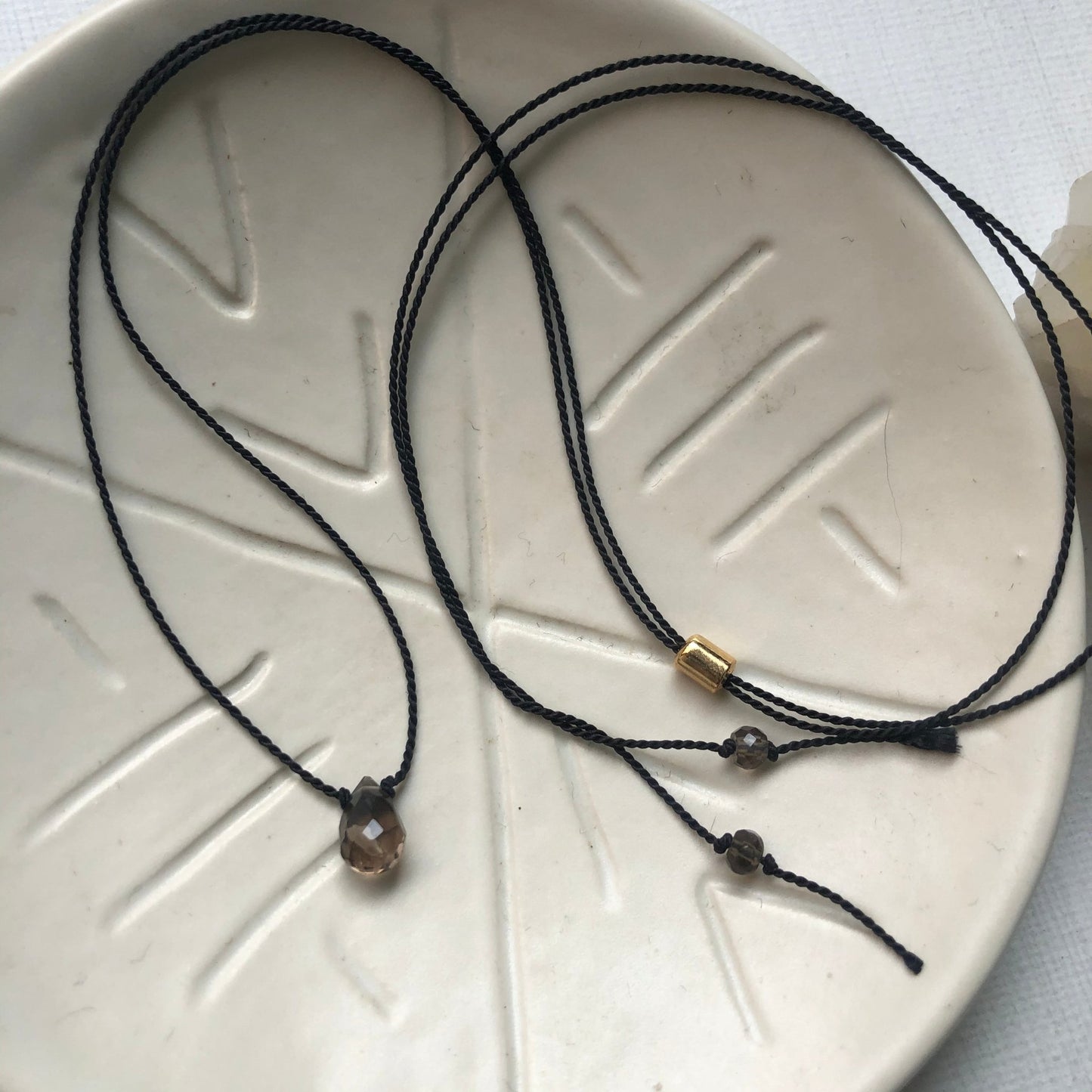 Crystal Intention Necklace - Smoky Quartz - Sunday Girl by Amy DiLamarraNecklace