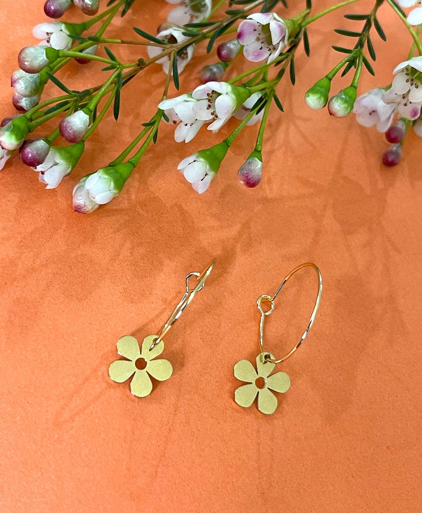 Mini Daisy Hoops - Sunday Girl by Amy DiLamarraEarrings