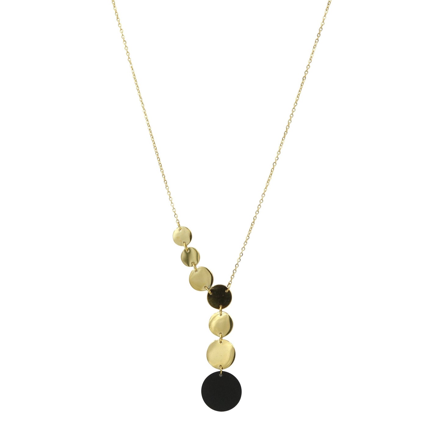 Paola Asymmetrical 2 tone Geo-Chic Necklace - Sunday Girl by Amy DiLamarraNecklaces