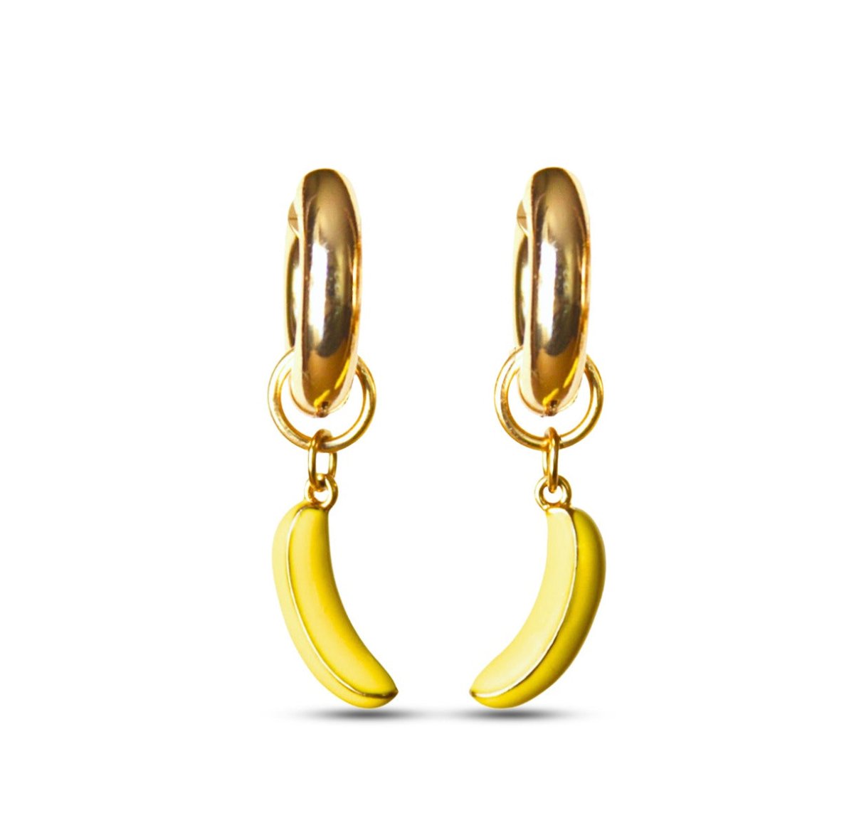 Banana Chunky Hoops - Sunday Girl by Amy DiLamarraEarrings