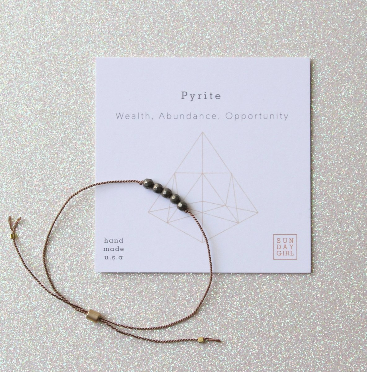 CGB - PYR | Crystal Intention Bracelet - Pyrite - Sunday Girl by Amy DiLamarraBracelet