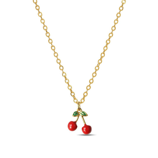 Cherries Pendant Necklace - Sunday Girl by Amy DiLamarraNecklace
