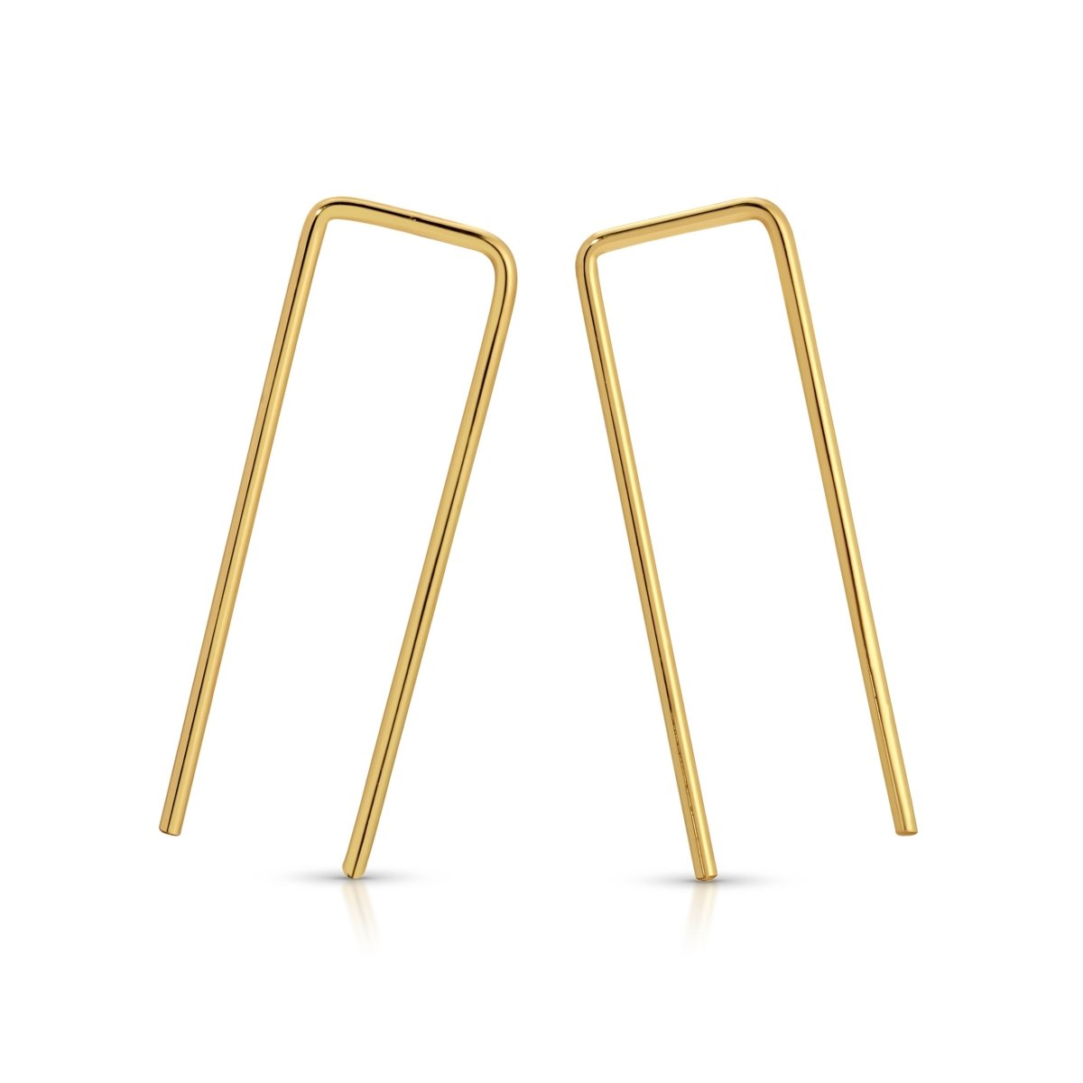 ER - 313 | Rectangle Feed - Through Earrings - Sunday Girl by Amy DiLamarraEarrings