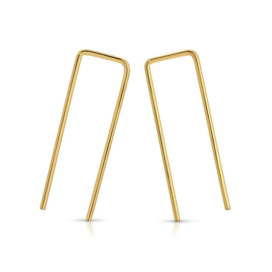 ER - 313 | Rectangle Feed - Through Earrings - Sunday Girl by Amy DiLamarraEarrings