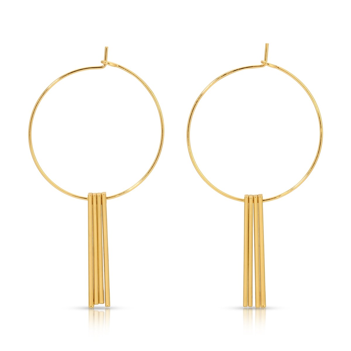 ER - 315 - GG | Drifter Hoops in Gold - Sunday Girl by Amy DiLamarraEarrings