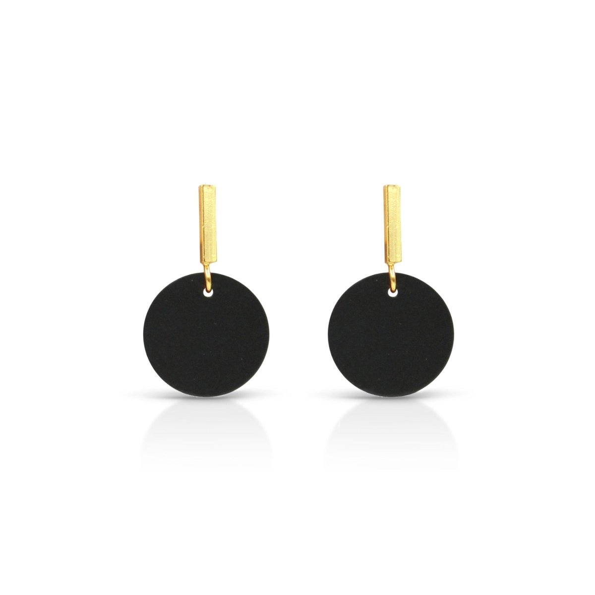 ER - 415 - B | Ona Minimalist Geo Earrings Black - Sunday Girl by Amy DiLamarraEarrings