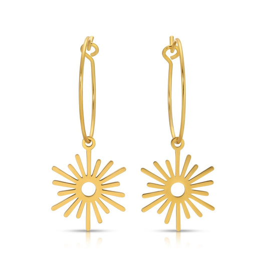 ER - 687 | | Bright Star Hoop - Sunday Girl by Amy DiLamarraEarrings