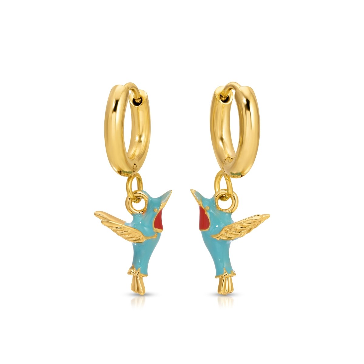 Hummingbird Mini Hoops - Sunday Girl by Amy DiLamarraDangle Earrings