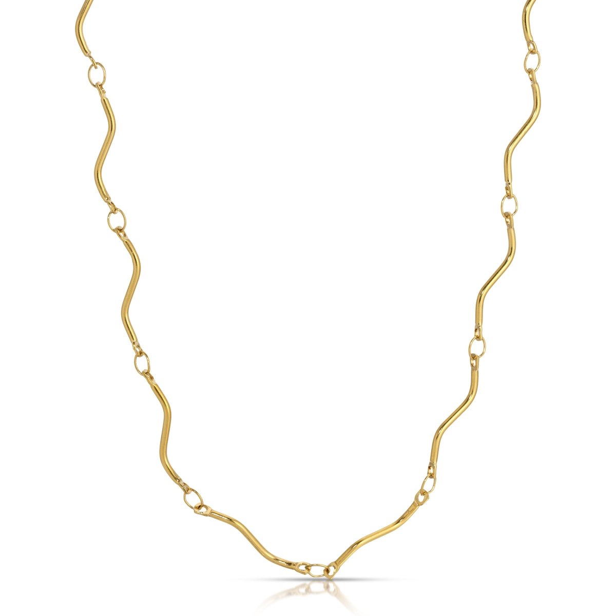Ribbon Chain twisted metal layering chain necklace - Sunday Girl by Amy ...