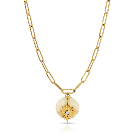 NK - 668 | Big Star & Moon Necklace - Sunday Girl by Amy DiLamarraNecklaces