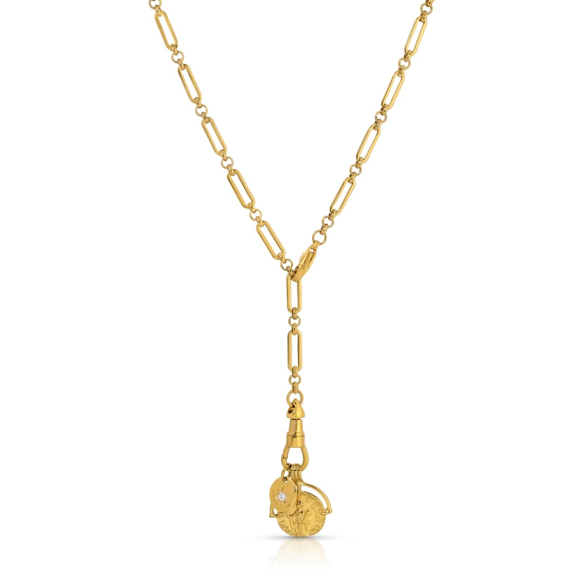 NK - 675 | True North Swivel Clasp Charm Lariat - Sunday Girl by Amy DiLamarraNecklace