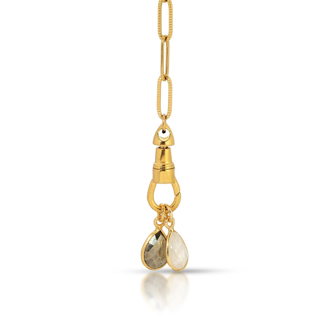 NK - 676 | Dual Gem Swivel Clasp Lariat - Sunday Girl by Amy DiLamarraNecklaces