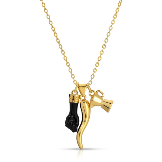 NK - 677 | Viva Italia Charm Cluster Necklace - Sunday Girl by Amy DiLamarraNecklace