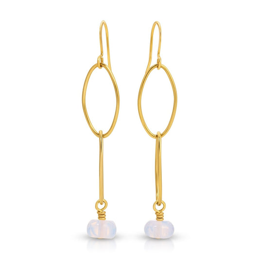 Opalite Link Dangle Earrings - Sunday Girl by Amy DiLamarraDangle Earrings