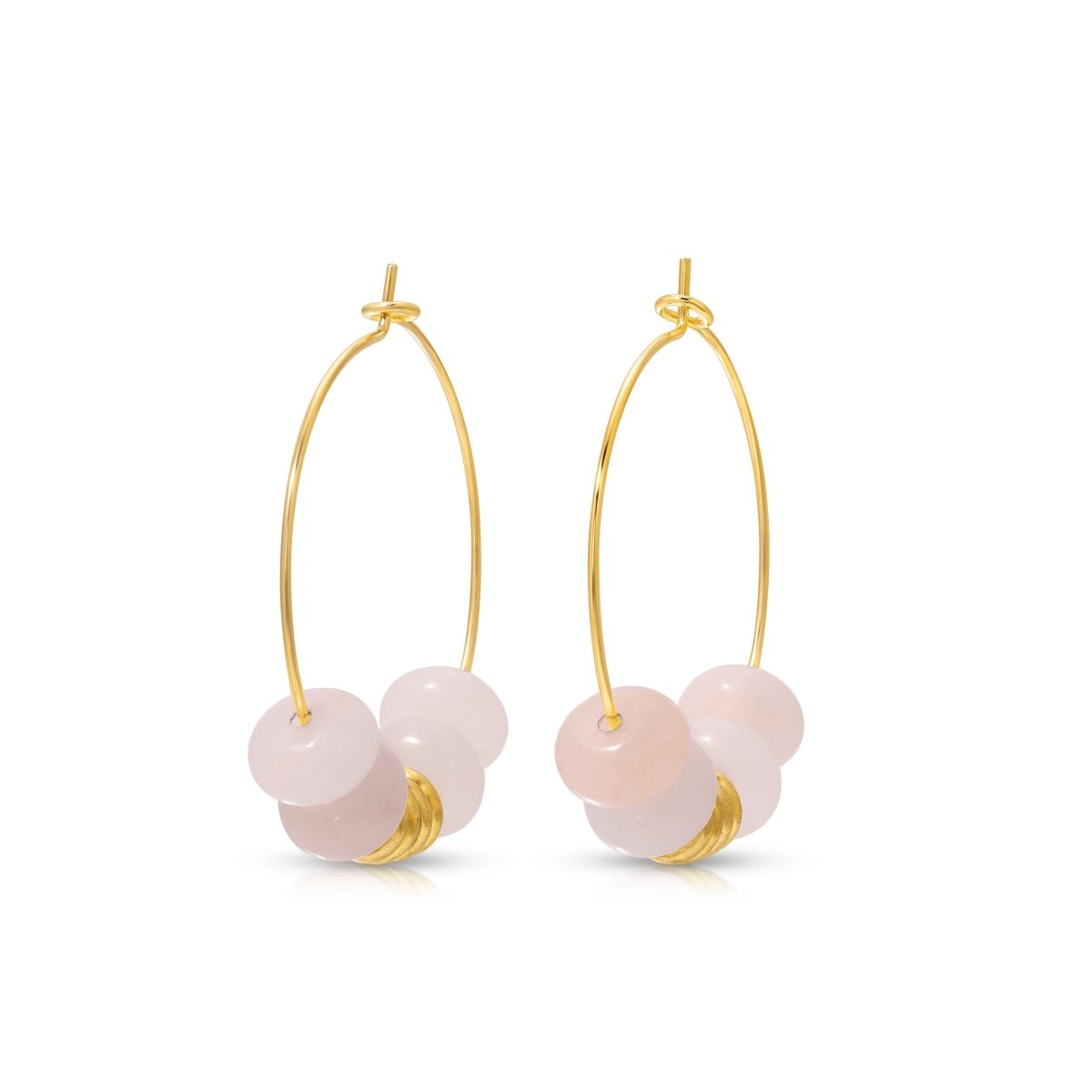 Pink Aventurine Hoops - Sunday Girl by Amy DiLamarraEarrings