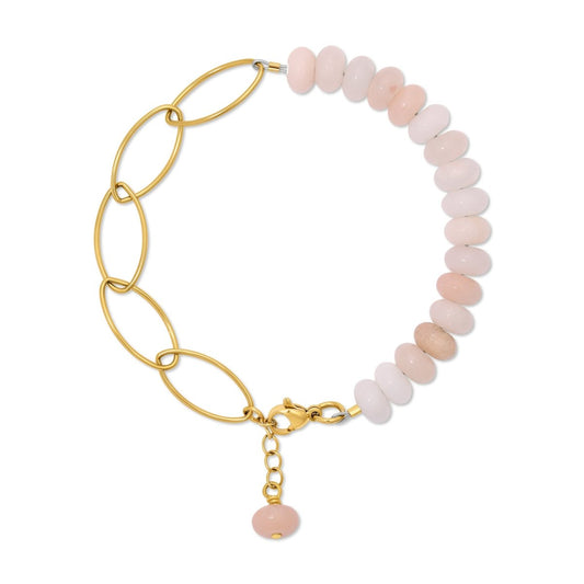 Pink Aventurine Link Bracelet - Sunday Girl by Amy DiLamarraBracelet