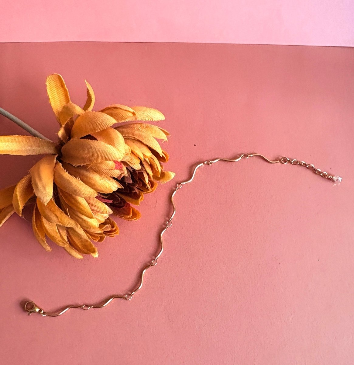 Wavy Chain Bracelet fade and tarnish free! - Sunday Girl by Amy DiLamarraBracelet