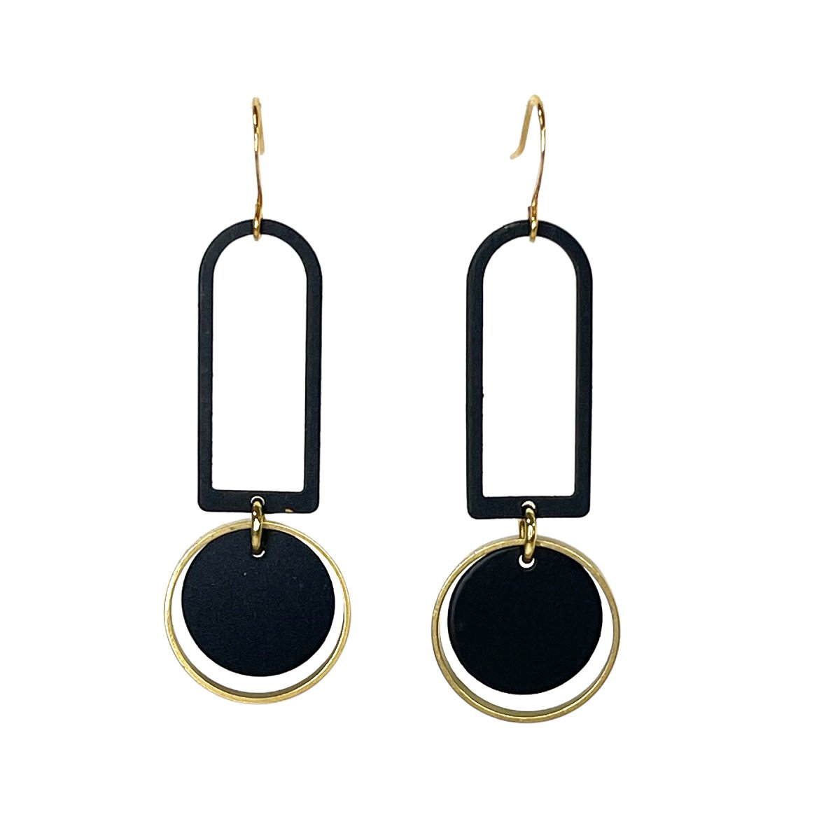 2-tone Arch Geometric Earrings - Sunday Girl by Amy DiLamarraEarrings