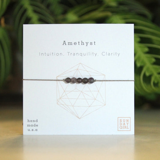 Crystal Intention Bracelet - Amethyst - Sunday Girl by Amy DiLamarraBracelet