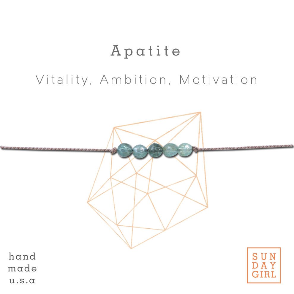 Crystal Intention Bracelet - Apatite - Sunday Girl by Amy DiLamarraBracelet