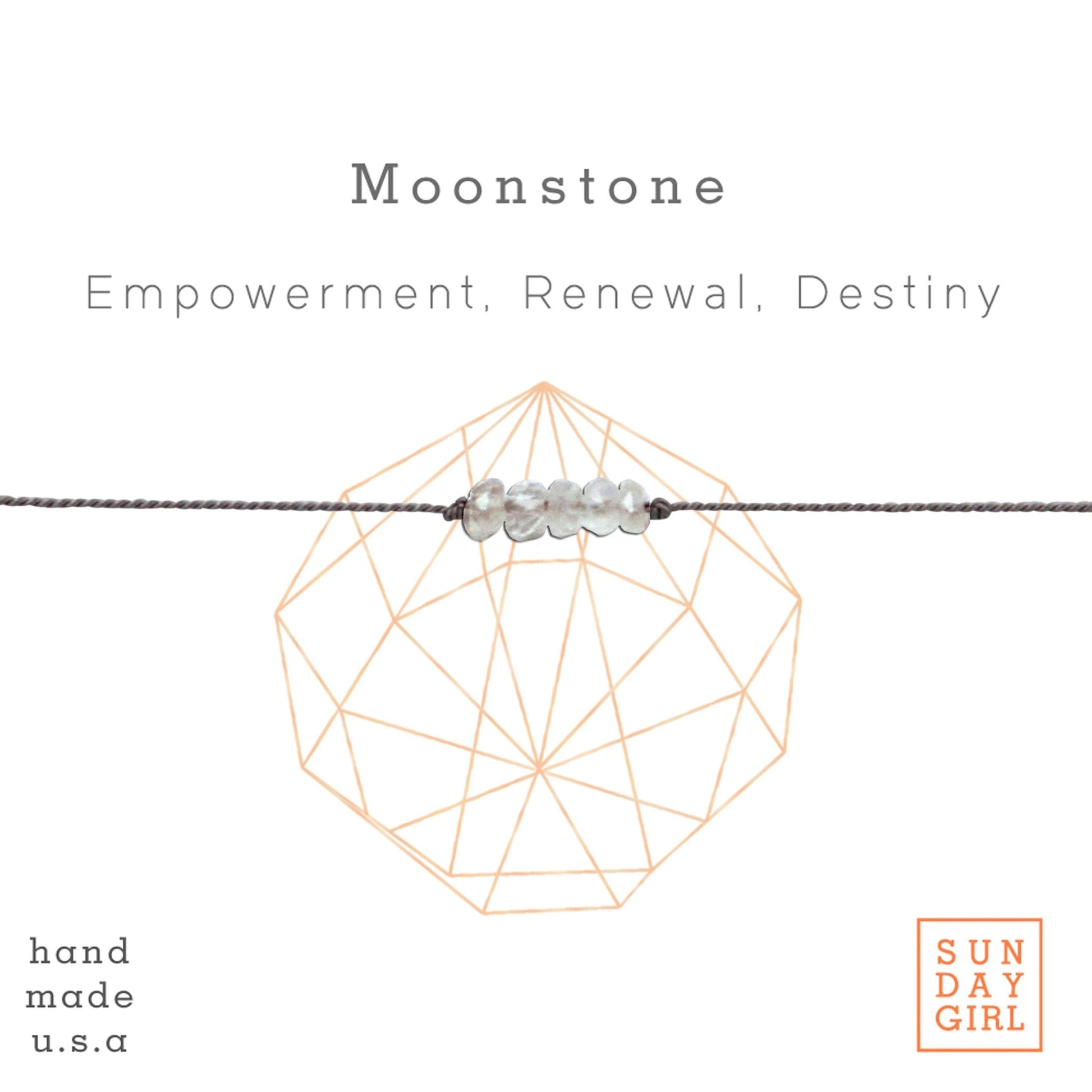 Crystal Intention Bracelet - Moonstone - Sunday Girl by Amy DiLamarraBracelet