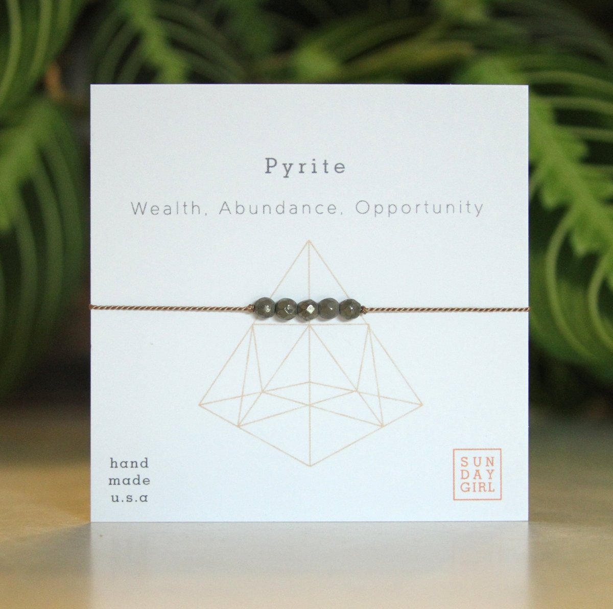 Crystal Intention Bracelet - Pyrite - Sunday Girl by Amy DiLamarraBracelet