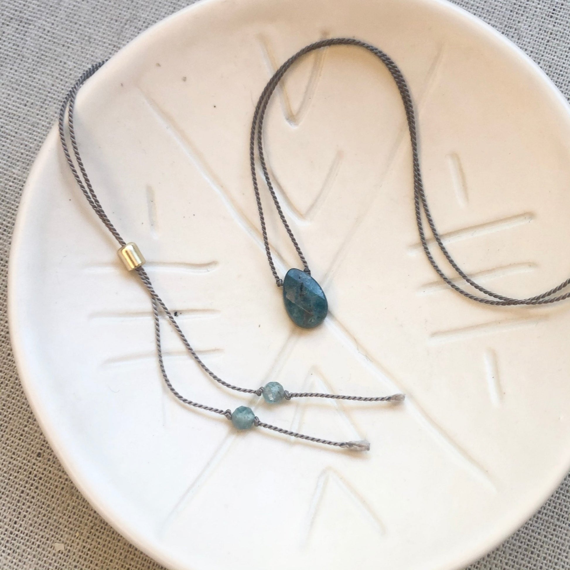 Crystal Intention Necklace - Apatite - Sunday Girl by Amy DiLamarraNecklace