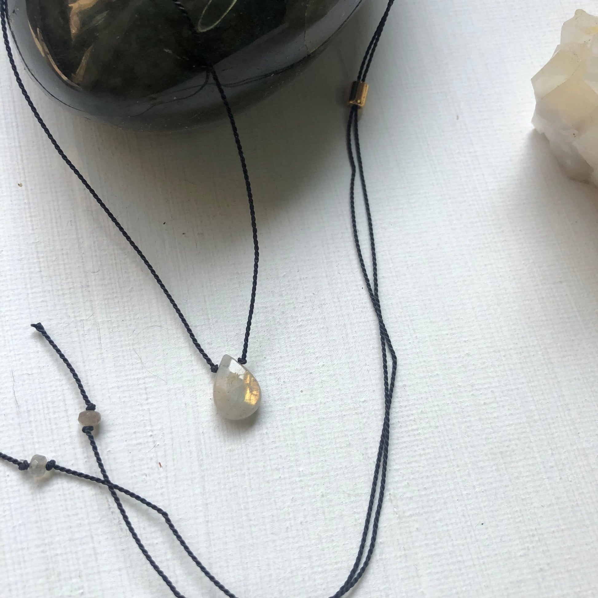 Crystal Intention Necklace - Labradorite - Sunday Girl by Amy DiLamarraNecklace