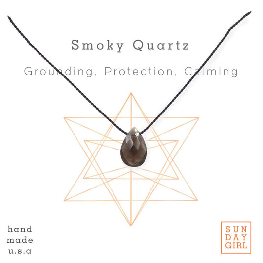 Crystal Intention Necklace - Smoky Quartz - Sunday Girl by Amy DiLamarraNecklace