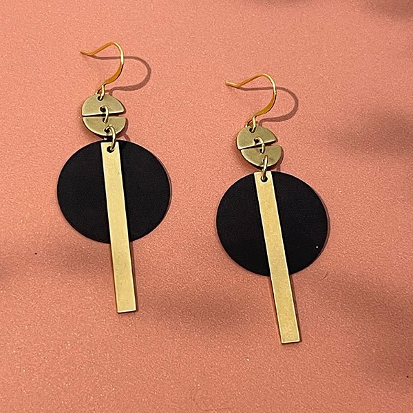 Kelli 2 tone geo earrings - Sunday Girl by Amy DiLamarraEarrings