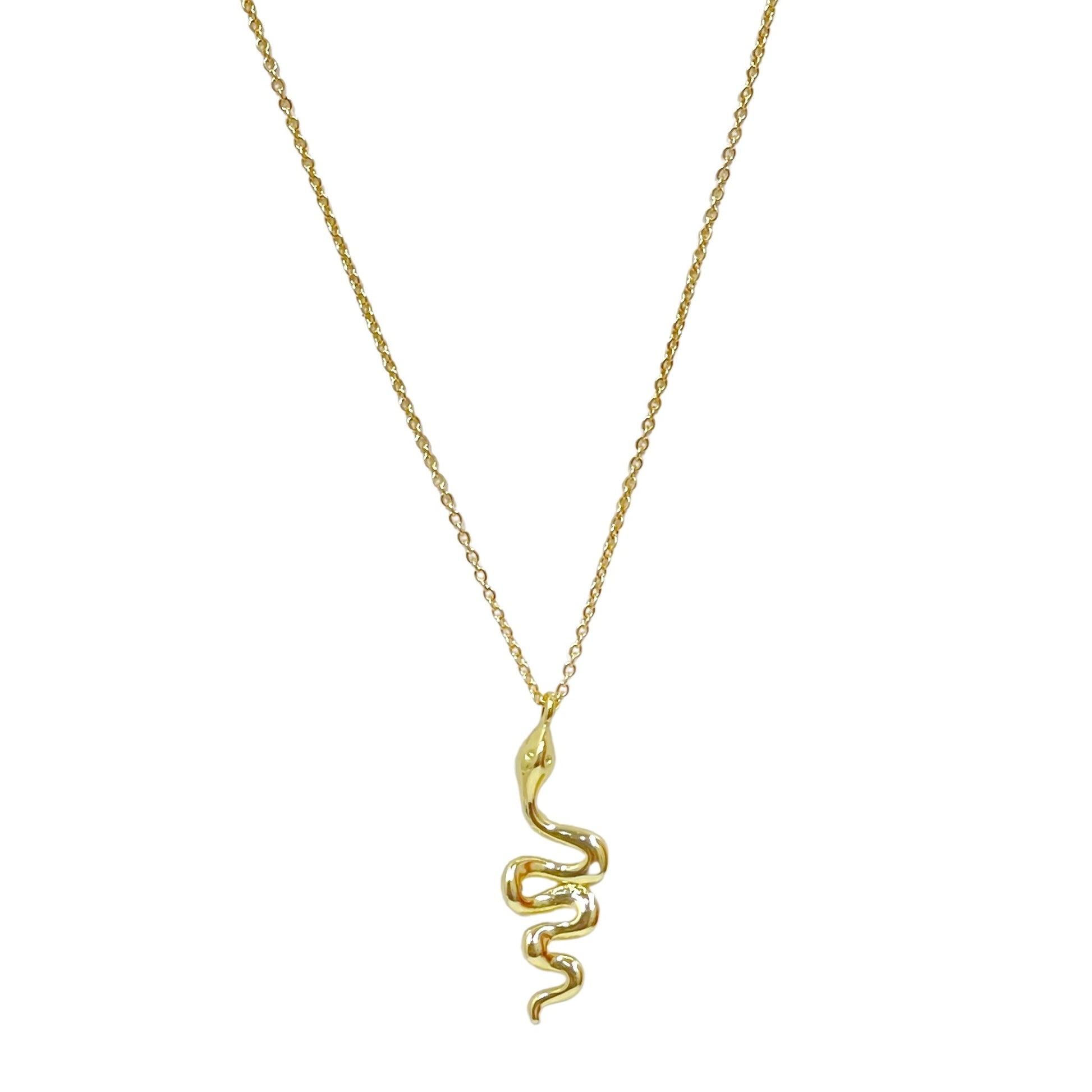 Mini Gold Serpent Necklace - Sunday Girl by Amy DiLamarraNecklace
