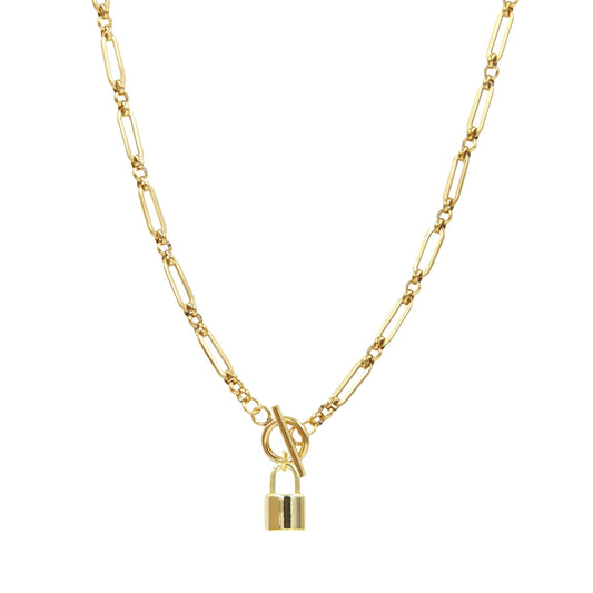 Nolita Padlock Figaro Chain Toggle Necklace - Sunday Girl by Amy DiLamarraNecklaces