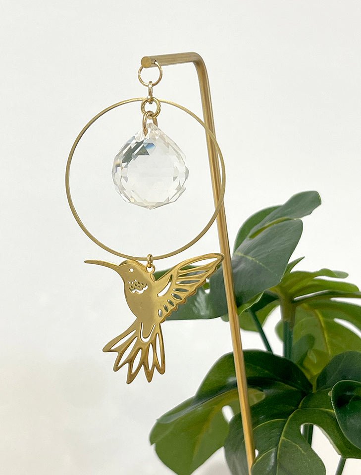 Plant Stick Hummingbird with Suncatcher Crystal - Sunday Girl by Amy DiLamarraSuncatcher