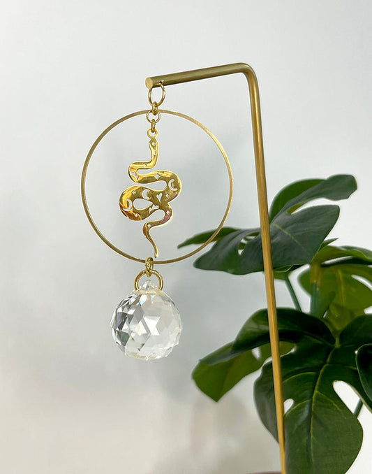 Plant Stick Mystic Snake with Suncatcher Crystal - Sunday Girl by Amy DiLamarraSuncatcher