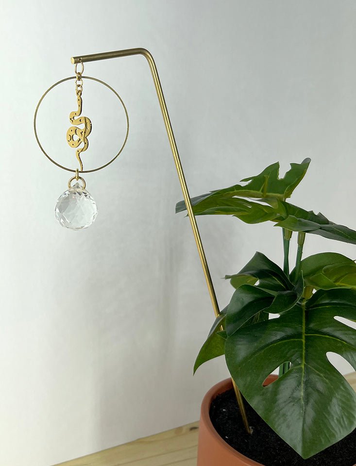 Plant Stick Mystic Snake with Suncatcher Crystal - Sunday Girl by Amy DiLamarraSuncatcher