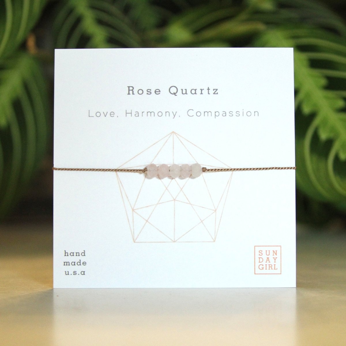 Rose Quartz Love & Harmony Bundle - Sunday Girl by Amy DiLamarraBracelet